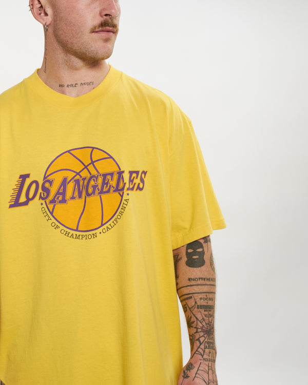 Vintage NBA Los Angeles Lakers Tee <br>L , The Real Deal , newtown, sydney, australia, thrift store, opshop, preloved, secondhand, sustainable, retro, antique, 70s, 80s, 90s, 2000s, 00s, fashion, clothing, streetwear, trendy, garment, style, boutique, store, shop, archive, sale, cheap, best, top