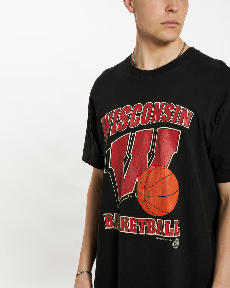 Vintage 90s University of Wisconsin Basketball Tee <br>XL