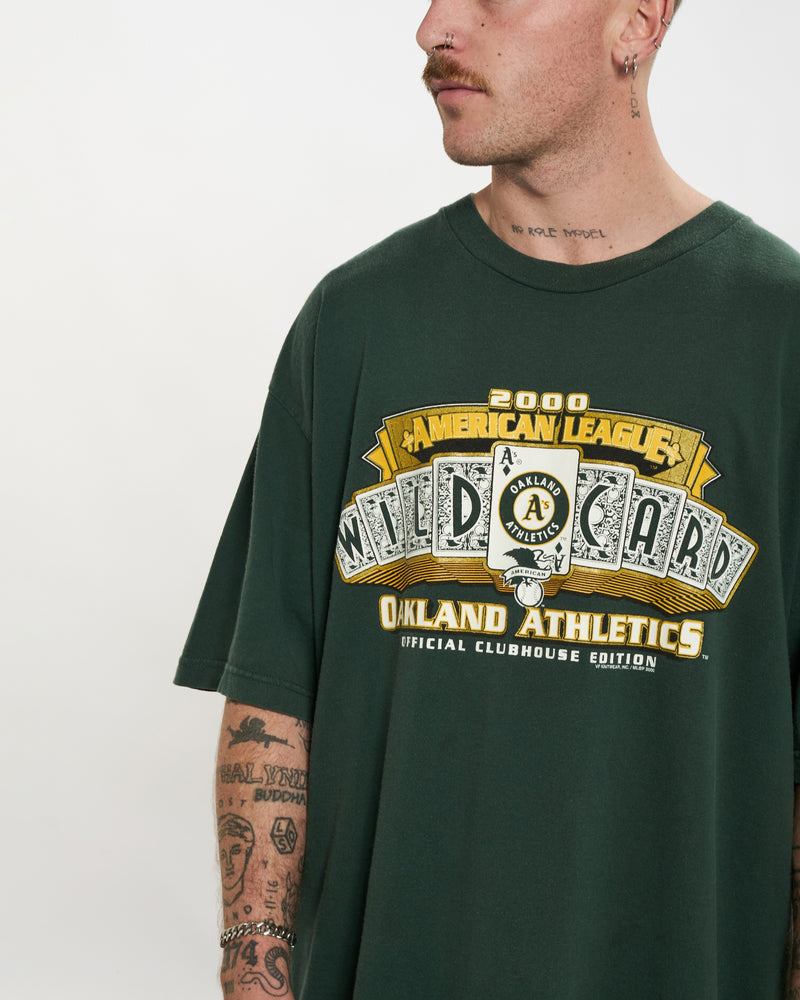 Vintage MLB Oakland Athletics Tee <br>L , The Real Deal , newtown, sydney, australia, thrift store, opshop, preloved, secondhand, sustainable, retro, antique, 70s, 80s, 90s, 2000s, 00s, fashion, clothing, streetwear, trendy, garment, style, boutique, store, shop, archive, sale, cheap, best, top