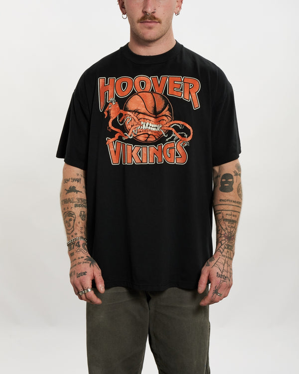 Vintage 90s Hoover Vikings Basketball Tee  <br>L