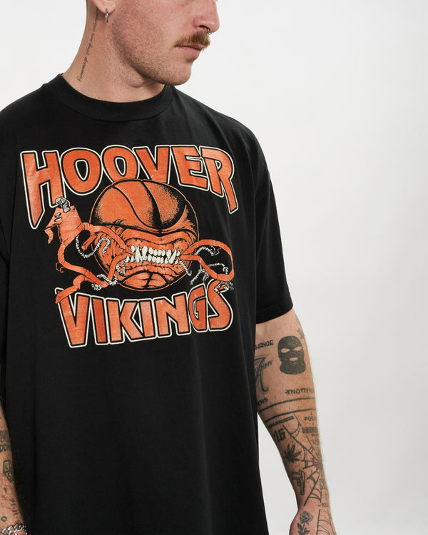 90s Hoover Vikings Basketball Tee  <br>L