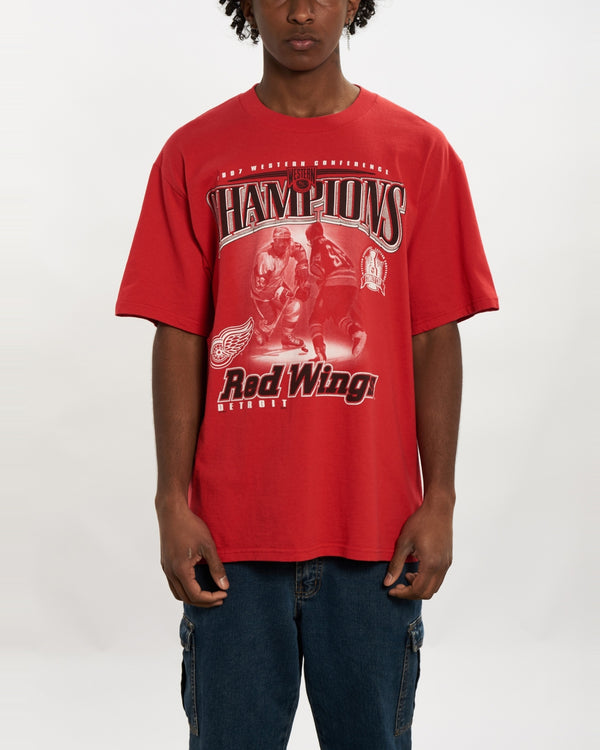 1997 NHL Detroit Red Wings Tee <br>L