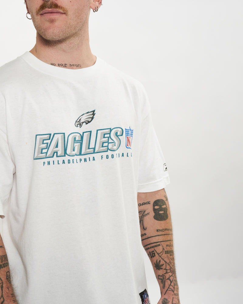 Vintage NFL Philadelphia Eagles Tee <br>L , The Real Deal , newtown, sydney, australia, thrift store, opshop, preloved, secondhand, sustainable, retro, antique, 70s, 80s, 90s, 2000s, 00s, fashion, clothing, streetwear, trendy, garment, style, boutique, store, shop, archive, sale, cheap, best, top