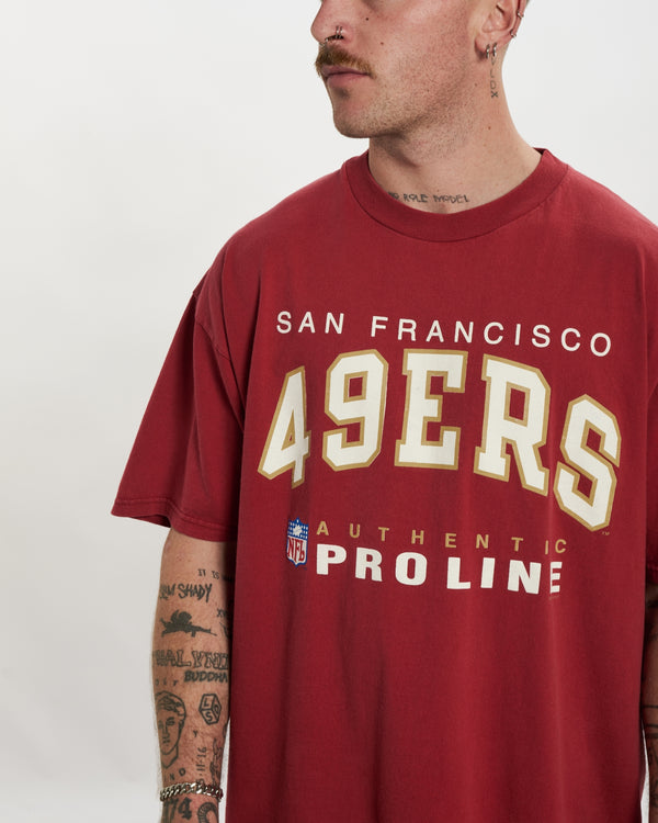 Vintage 1996 NFL San Francisco 49ers Tee <br>L , The Real Deal , newtown, sydney, australia, thrift store, opshop, preloved, secondhand, sustainable, retro, antique, 70s, 80s, 90s, 2000s, 00s, fashion, clothing, streetwear, trendy, garment, style, boutique, store, shop, archive, sale, cheap, best, top