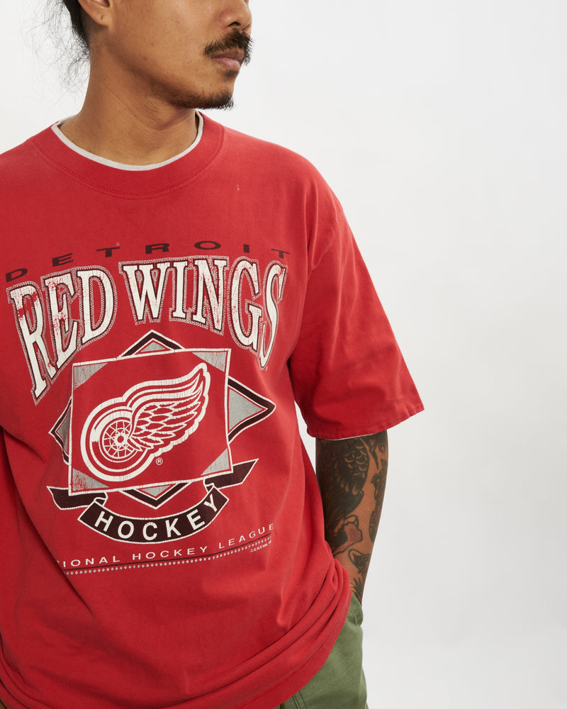 Vintage 1993 NHL Detroit Red Wings Tee <br>L , The Real Deal , newtown, sydney, australia, thrift store, opshop, preloved, secondhand, sustainable, retro, antique, 70s, 80s, 90s, 2000s, 00s, fashion, clothing, streetwear, trendy, garment, style, boutique, store, shop, archive, sale, cheap, best, top