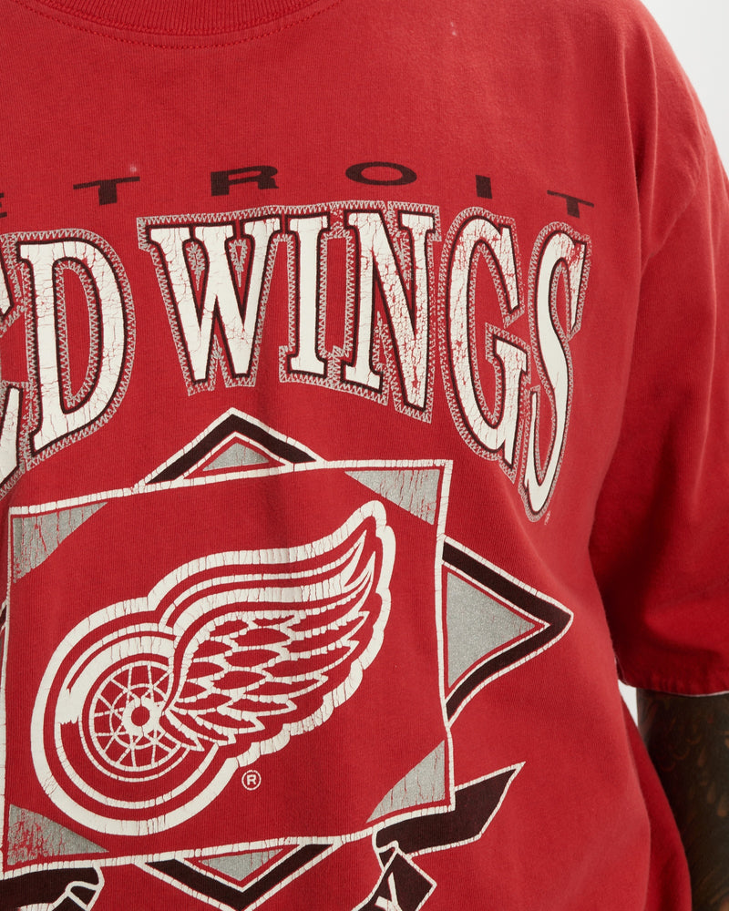 Vintage 1993 NHL Detroit Red Wings Tee <br>L