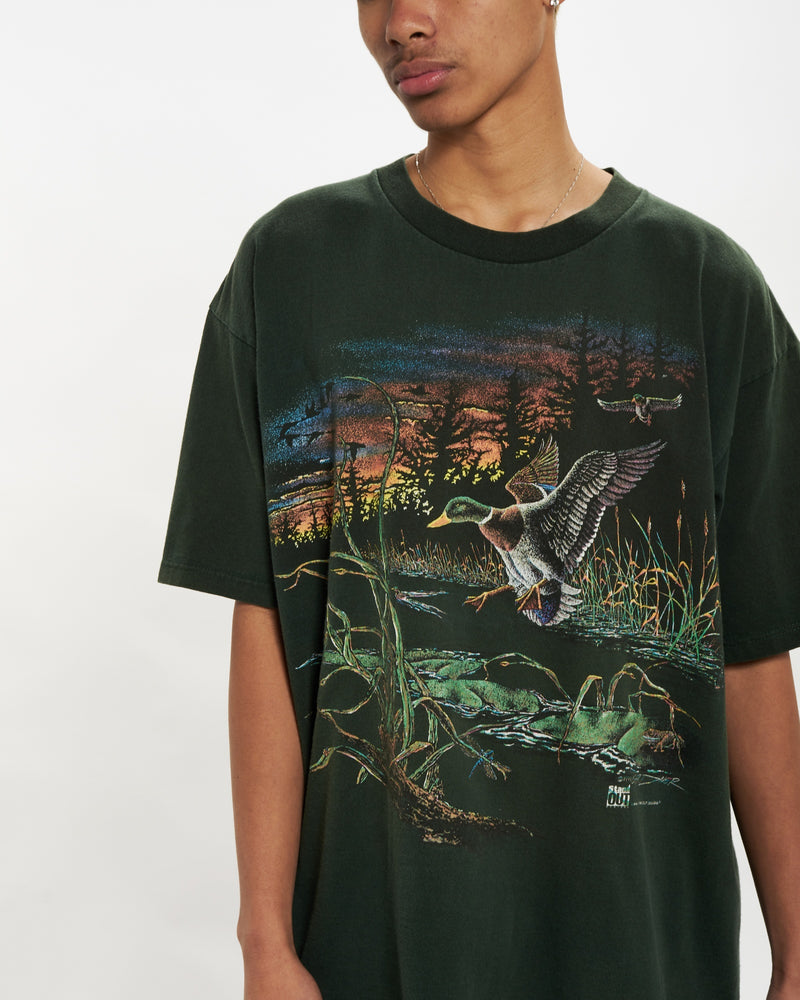 Vintage 1994 Wildlife Duck Pond Tee <br>L , The Real Deal , newtown, sydney, australia, thrift store, opshop, preloved, secondhand, sustainable, retro, antique, 70s, 80s, 90s, 2000s, 00s, fashion, clothing, streetwear, trendy, garment, style, boutique, store, shop, archive, sale, cheap, best, top