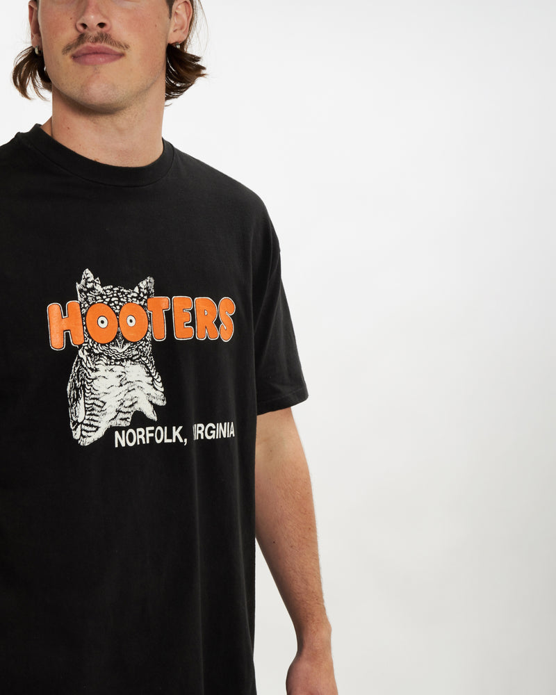 Vintage Hooters Tee <br>XL , The Real Deal , newtown, sydney, australia, thrift store, opshop, preloved, secondhand, sustainable, retro, antique, 70s, 80s, 90s, 2000s, 00s, fashion, clothing, streetwear, trendy, garment, style, boutique, store, shop, archive, sale, cheap, best, top