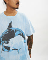 Vintage 90s Wildlife Orca Tee <br>L , The Real Deal , newtown, sydney, australia, thrift store, opshop, preloved, secondhand, sustainable, retro, antique, 70s, 80s, 90s, 2000s, 00s, fashion, clothing, streetwear, trendy, garment, style, boutique, store, shop, archive, sale, cheap, best, top