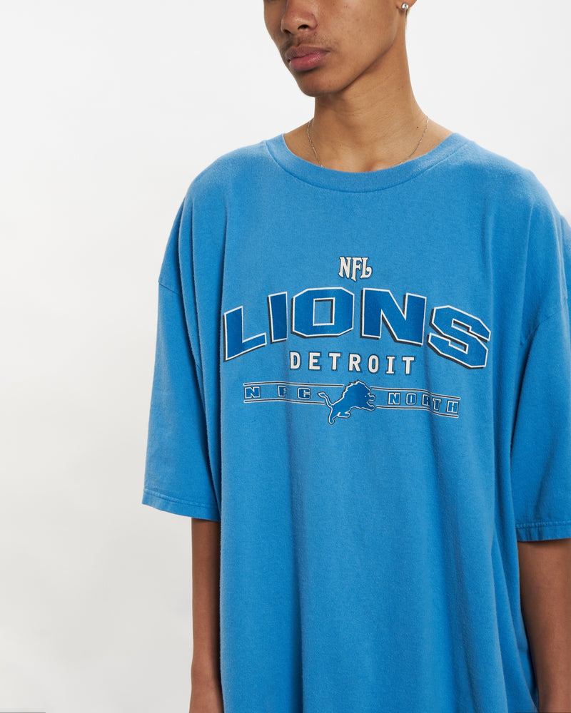 Vintage NFL Detroit Lions Tee <br>L , The Real Deal , newtown, sydney, australia, thrift store, opshop, preloved, secondhand, sustainable, retro, antique, 70s, 80s, 90s, 2000s, 00s, fashion, clothing, streetwear, trendy, garment, style, boutique, store, shop, archive, sale, cheap, best, top