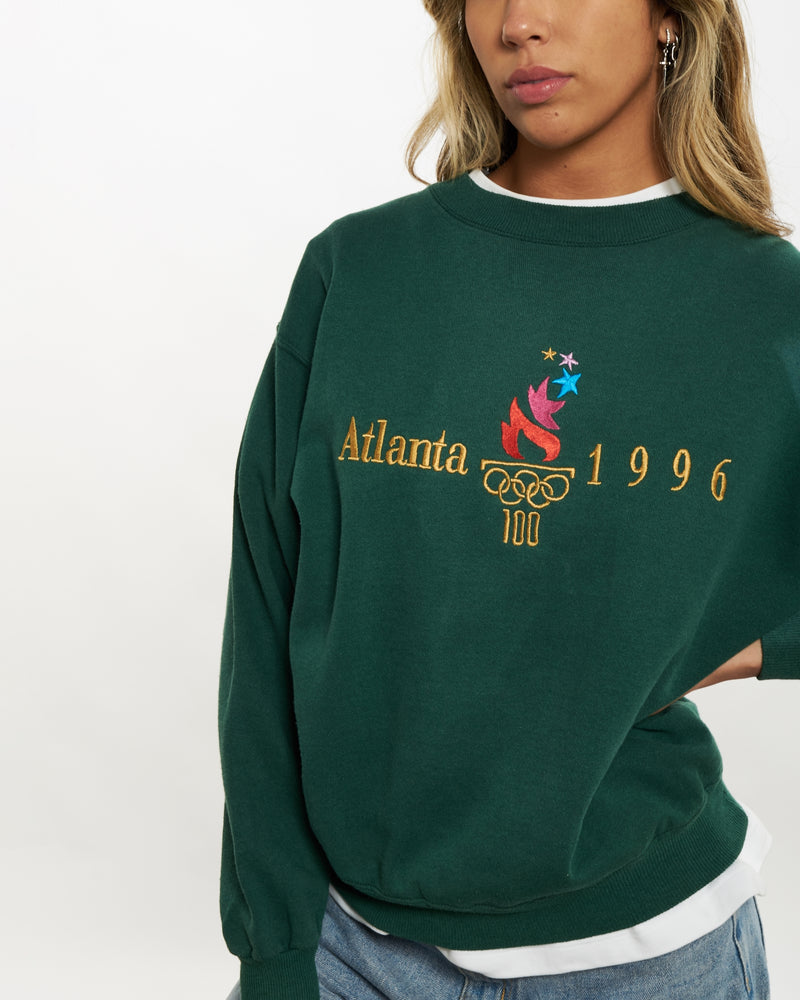 Vintage 1996 Atlanta Olympics Sweatshirt <br>XS , The Real Deal , newtown, sydney, australia, thrift store, opshop, preloved, secondhand, sustainable, retro, antique, 70s, 80s, 90s, 2000s, 00s, fashion, clothing, streetwear, trendy, garment, style, boutique, store, shop, archive, sale, cheap, best, top