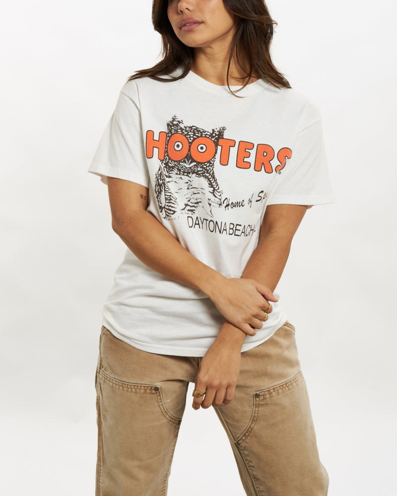 Vintage Hooters Tee <br>XXS , The Real Deal , newtown, sydney, australia, thrift store, opshop, preloved, secondhand, sustainable, retro, antique, 70s, 80s, 90s, 2000s, 00s, fashion, clothing, streetwear, trendy, garment, style, boutique, store, shop, archive, sale, cheap, best, top