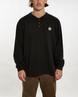 Vintage Carhartt Long Sleeve Henley Pocket Tee  <br>XXL