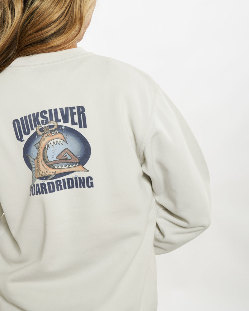 Vintage 90s Quicksiver Sweatshirt <br>XS , The Real Deal , newtown, sydney, australia, thrift store, opshop, preloved, secondhand, sustainable, retro, antique, 70s, 80s, 90s, 2000s, 00s, fashion, clothing, streetwear, trendy, garment, style, boutique, store, shop, archive, sale, cheap, best, top