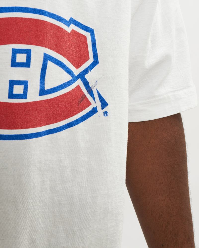 Vintage 90s NHL Montreal Canadiens Tee <br>L , The Real Deal , newtown, sydney, australia, thrift store, opshop, preloved, secondhand, sustainable, retro, antique, 70s, 80s, 90s, 2000s, 00s, fashion, clothing, streetwear, trendy, garment, style, boutique, store, shop, archive, sale, cheap, best, top