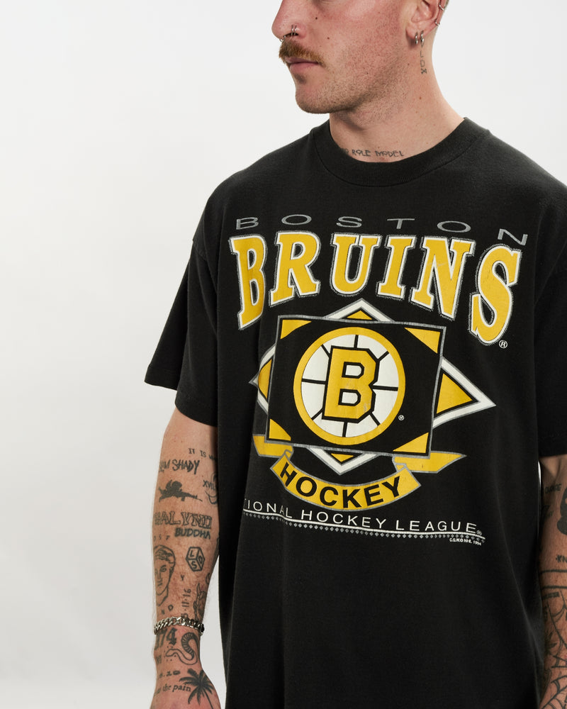 Vintage 1994 NHL Boston Bruins Tee <br>L , The Real Deal , newtown, sydney, australia, thrift store, opshop, preloved, secondhand, sustainable, retro, antique, 70s, 80s, 90s, 2000s, 00s, fashion, clothing, streetwear, trendy, garment, style, boutique, store, shop, archive, sale, cheap, best, top