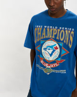 Vintage 1992 MLB Toronto Blue Jays Tee <br>L , The Real Deal , newtown, sydney, australia, thrift store, opshop, preloved, secondhand, sustainable, retro, antique, 70s, 80s, 90s, 2000s, 00s, fashion, clothing, streetwear, trendy, garment, style, boutique, store, shop, archive, sale, cheap, best, top