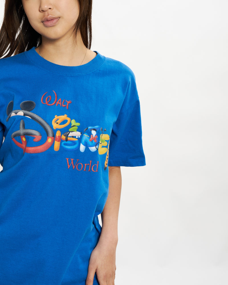 Vintage Disney World Tee <br>S , The Real Deal , newtown, sydney, australia, thrift store, opshop, preloved, secondhand, sustainable, retro, antique, 70s, 80s, 90s, 2000s, 00s, fashion, clothing, streetwear, trendy, garment, style, boutique, store, shop, archive, sale, cheap, best, top