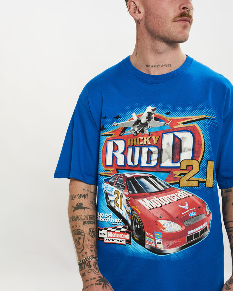 Vintage NASCAR Racing Tee <br>M , The Real Deal , newtown, sydney, australia, thrift store, opshop, preloved, secondhand, sustainable, retro, antique, 70s, 80s, 90s, 2000s, 00s, fashion, clothing, streetwear, trendy, garment, style, boutique, store, shop, archive, sale, cheap, best, top