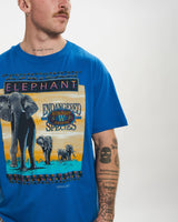 Vintage 90s Nature Elephant Tee <br>L , The Real Deal , newtown, sydney, australia, thrift store, opshop, preloved, secondhand, sustainable, retro, antique, 70s, 80s, 90s, 2000s, 00s, fashion, clothing, streetwear, trendy, garment, style, boutique, store, shop, archive, sale, cheap, best, top