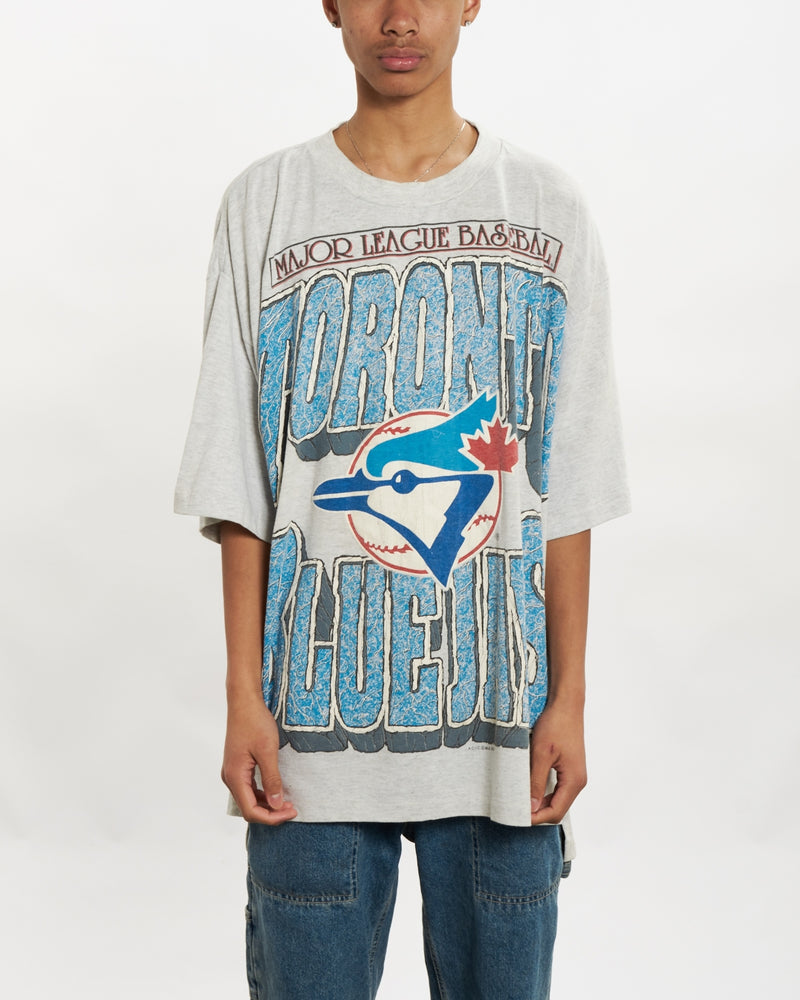 Vintage 1993 MLB Toronto Blue Jays Tee <br>XL , The Real Deal , newtown, sydney, australia, thrift store, opshop, preloved, secondhand, sustainable, retro, antique, 70s, 80s, 90s, 2000s, 00s, fashion, clothing, streetwear, trendy, garment, style, boutique, store, shop, archive, sale, cheap, best, top