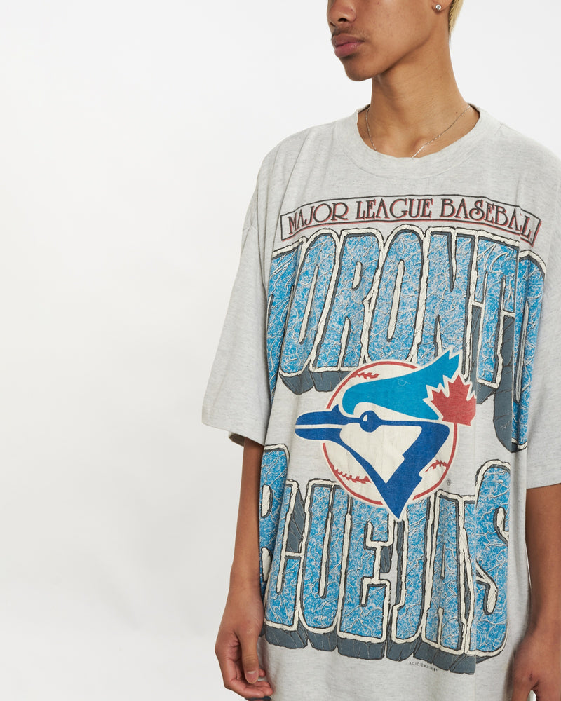 Vintage 1993 MLB Toronto Blue Jays Tee <br>XL , The Real Deal , newtown, sydney, australia, thrift store, opshop, preloved, secondhand, sustainable, retro, antique, 70s, 80s, 90s, 2000s, 00s, fashion, clothing, streetwear, trendy, garment, style, boutique, store, shop, archive, sale, cheap, best, top