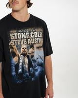 Vintage WWE Stone Cold Steve Austin Wrestling Tee <br>XL , The Real Deal , newtown, sydney, australia, thrift store, opshop, preloved, secondhand, sustainable, retro, antique, 70s, 80s, 90s, 2000s, 00s, fashion, clothing, streetwear, trendy, garment, style, boutique, store, shop, archive, sale, cheap, best, top