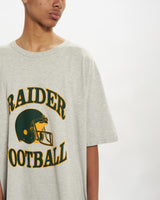 Vintage 90s Raider Football Tee  <br>L