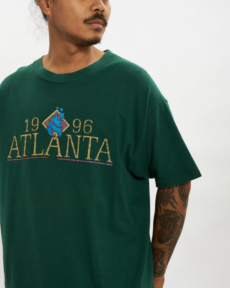 Vintage 1996 Atlanta Olympics Tee <br>L , The Real Deal , newtown, sydney, australia, thrift store, opshop, preloved, secondhand, sustainable, retro, antique, 70s, 80s, 90s, 2000s, 00s, fashion, clothing, streetwear, trendy, garment, style, boutique, store, shop, archive, sale, cheap, best, top