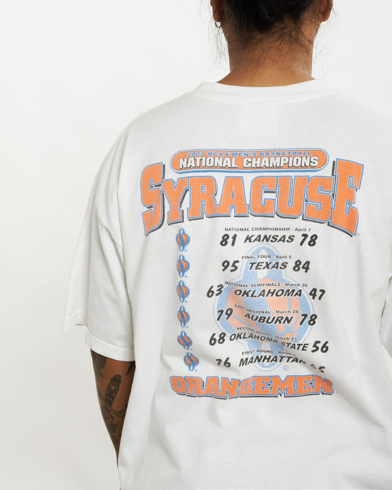 Vintage NCAA Syracuse Orangemen Basketball Tee  <br>L