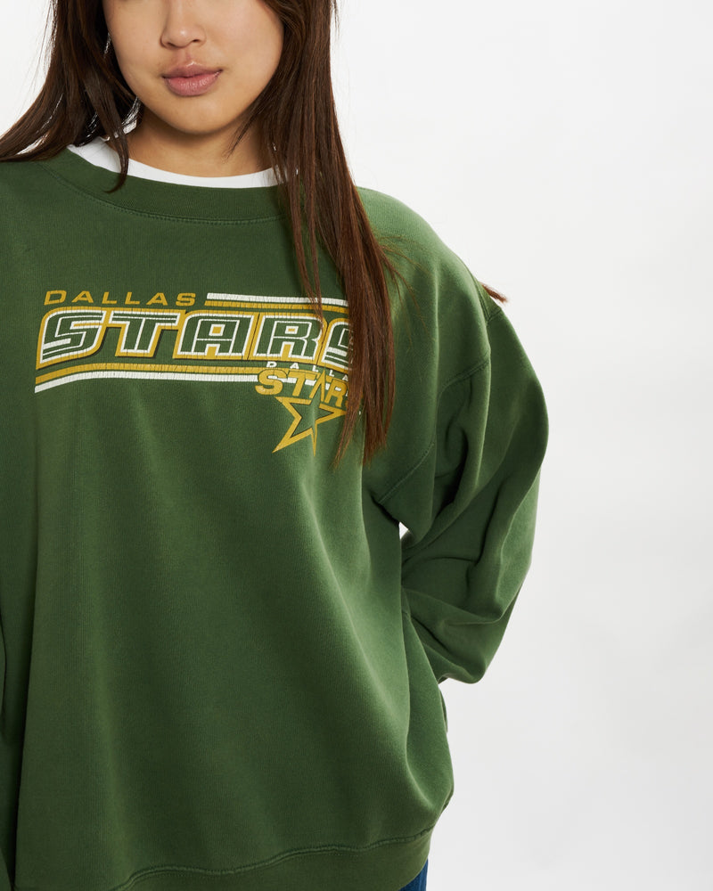 Vintage NHL Dallas Stars Sweatshirt <br>S , The Real Deal , newtown, sydney, australia, thrift store, opshop, preloved, secondhand, sustainable, retro, antique, 70s, 80s, 90s, 2000s, 00s, fashion, clothing, streetwear, trendy, garment, style, boutique, store, shop, archive, sale, cheap, best, top