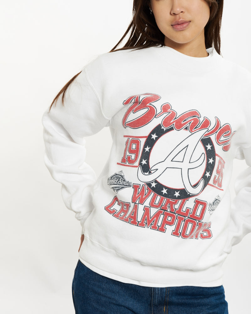 Vintage 1995 MLB Atlanta Braves Sweatshirt <br>S