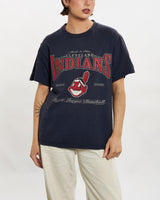 Vintage MLB Cleveland Indians Tee <br>M , The Real Deal , newtown, sydney, australia, thrift store, opshop, preloved, secondhand, sustainable, retro, antique, 70s, 80s, 90s, 2000s, 00s, fashion, clothing, streetwear, trendy, garment, style, boutique, store, shop, archive, sale, cheap, best, top