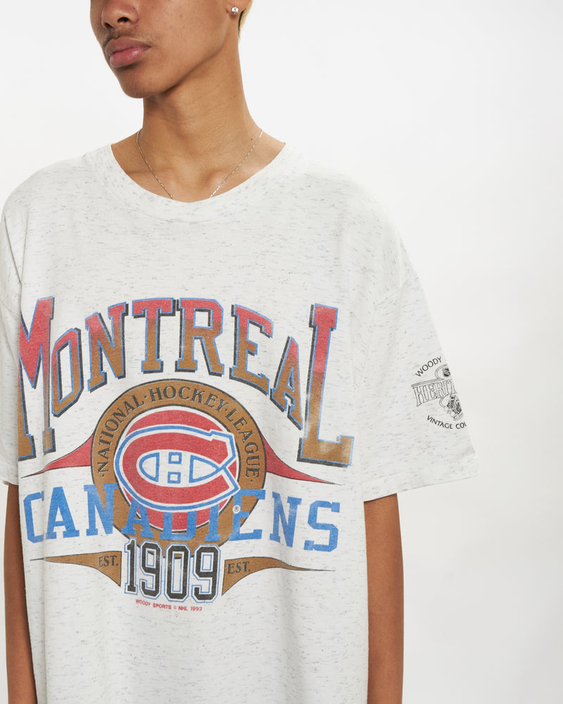 Vintage 1992 NHL Montreal Canadiens Tee <br>L , The Real Deal , newtown, sydney, australia, thrift store, opshop, preloved, secondhand, sustainable, retro, antique, 70s, 80s, 90s, 2000s, 00s, fashion, clothing, streetwear, trendy, garment, style, boutique, store, shop, archive, sale, cheap, best, top