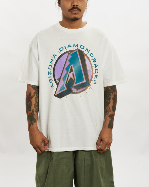 Vintage 90s MLB Arizona Diamondbacks x Nissan Tee <br>L , The Real Deal , newtown, sydney, australia, thrift store, opshop, preloved, secondhand, sustainable, retro, antique, 70s, 80s, 90s, 2000s, 00s, fashion, clothing, streetwear, trendy, garment, style, boutique, store, shop, archive, sale, cheap, best, top