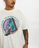 Vintage 90s MLB Arizona Diamondbacks x Nissan Tee <br>L , The Real Deal , newtown, sydney, australia, thrift store, opshop, preloved, secondhand, sustainable, retro, antique, 70s, 80s, 90s, 2000s, 00s, fashion, clothing, streetwear, trendy, garment, style, boutique, store, shop, archive, sale, cheap, best, top