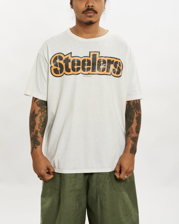 Vintage 1995 NFL Pittsburgh Steelers Tee <br>L , The Real Deal , newtown, sydney, australia, thrift store, opshop, preloved, secondhand, sustainable, retro, antique, 70s, 80s, 90s, 2000s, 00s, fashion, clothing, streetwear, trendy, garment, style, boutique, store, shop, archive, sale, cheap, best, top