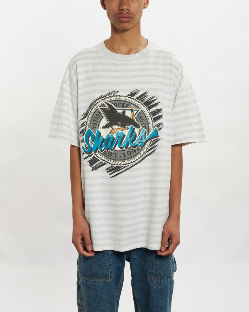 Vintage 90s NHL San Jose Sharks Tee <br>L