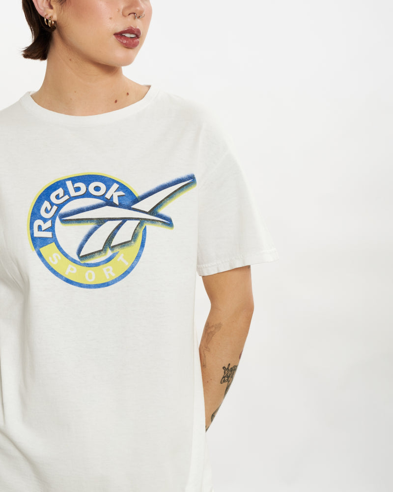 Vintage Reebok Tee <br>M , The Real Deal , newtown, sydney, australia, thrift store, opshop, preloved, secondhand, sustainable, retro, antique, 70s, 80s, 90s, 2000s, 00s, fashion, clothing, streetwear, trendy, garment, style, boutique, store, shop, archive, sale, cheap, best, top