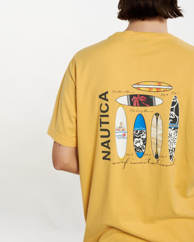 Vintage Nautica Tee <br>M , The Real Deal , newtown, sydney, australia, thrift store, opshop, preloved, secondhand, sustainable, retro, antique, 70s, 80s, 90s, 2000s, 00s, fashion, clothing, streetwear, trendy, garment, style, boutique, store, shop, archive, sale, cheap, best, top