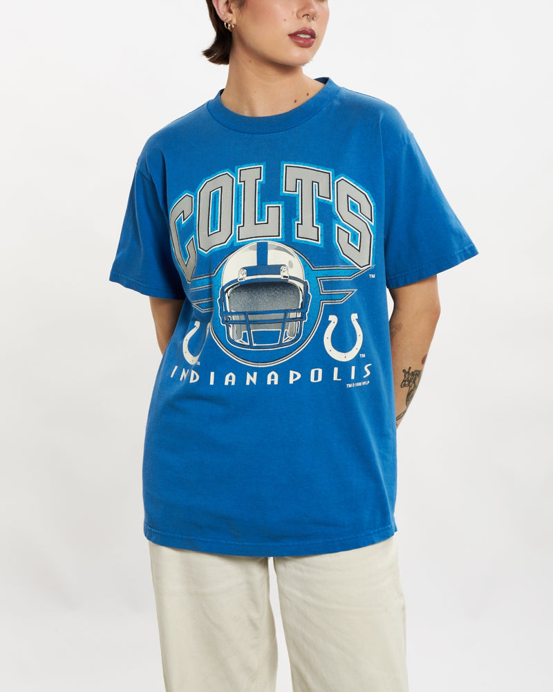 Vintage 90s NFL Indianapolis Colts Tee <br>M , The Real Deal , newtown, sydney, australia, thrift store, opshop, preloved, secondhand, sustainable, retro, antique, 70s, 80s, 90s, 2000s, 00s, fashion, clothing, streetwear, trendy, garment, style, boutique, store, shop, archive, sale, cheap, best, top