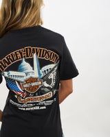 Vintage Harley Davidson Tee <br>XS , The Real Deal , newtown, sydney, australia, thrift store, opshop, preloved, secondhand, sustainable, retro, antique, 70s, 80s, 90s, 2000s, 00s, fashion, clothing, streetwear, trendy, garment, style, boutique, store, shop, archive, sale, cheap, best, top