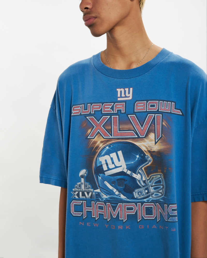 Vintage NFL New York Giants Tee <br>L , The Real Deal , newtown, sydney, australia, thrift store, opshop, preloved, secondhand, sustainable, retro, antique, 70s, 80s, 90s, 2000s, 00s, fashion, clothing, streetwear, trendy, garment, style, boutique, store, shop, archive, sale, cheap, best, top