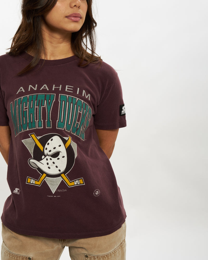 Vintage 1993 NHL Anaheim Mighty Ducks Tee <br>XXS , The Real Deal , newtown, sydney, australia, thrift store, opshop, preloved, secondhand, sustainable, retro, antique, 70s, 80s, 90s, 2000s, 00s, fashion, clothing, streetwear, trendy, garment, style, boutique, store, shop, archive, sale, cheap, best, top