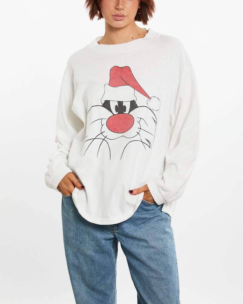 Vintage 1991 Sylvester The Cat Long Sleeve Tee <br>M