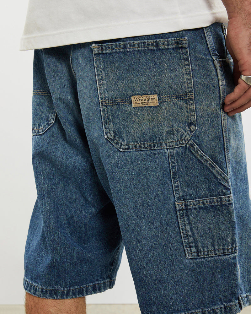 Vintage Wrangler Denim Carpenter Jorts <br>34"