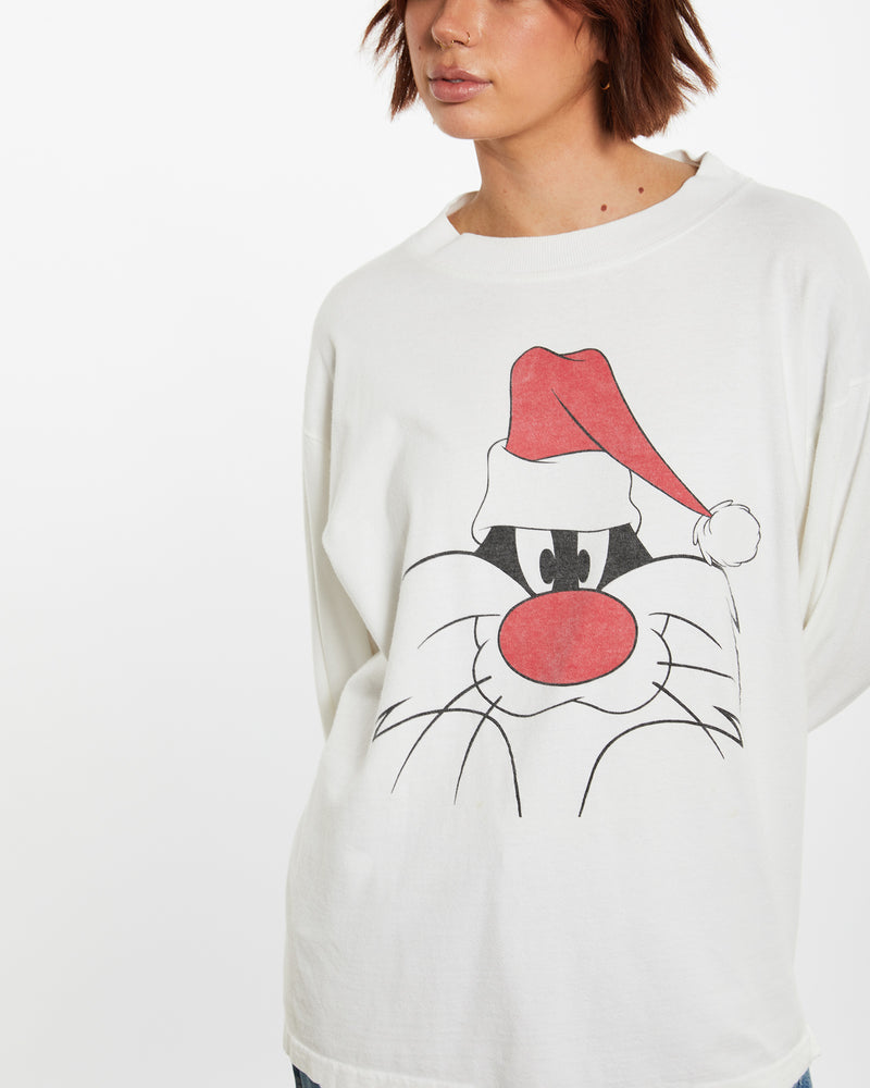 1991 Sylvester The Cat Long Sleeve Tee <br>M