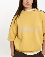 80s Adidas Short Sleeve Sweatshirt <br>S