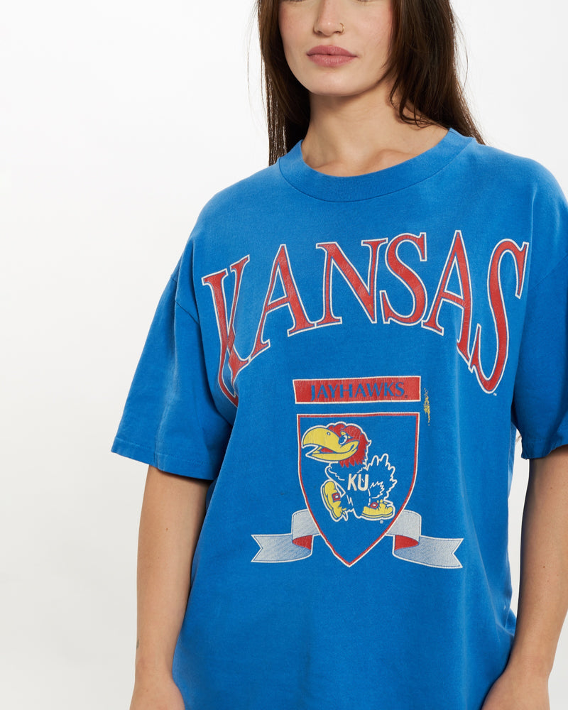 90s NCAA University of Kansas Jayhawks Tee <br>S