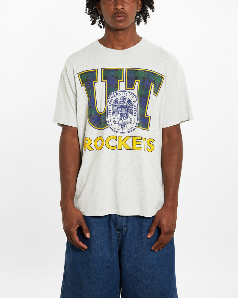 90s University Of Toledo Rockets Tee <br>L